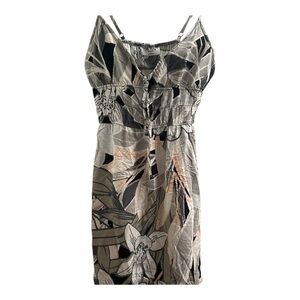 Elegant Floral Spaghetti Strap Mini Dress